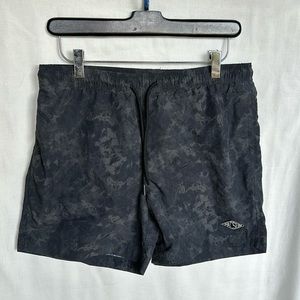 Pacsun Black Smokescreen Patterned Swim Shorts